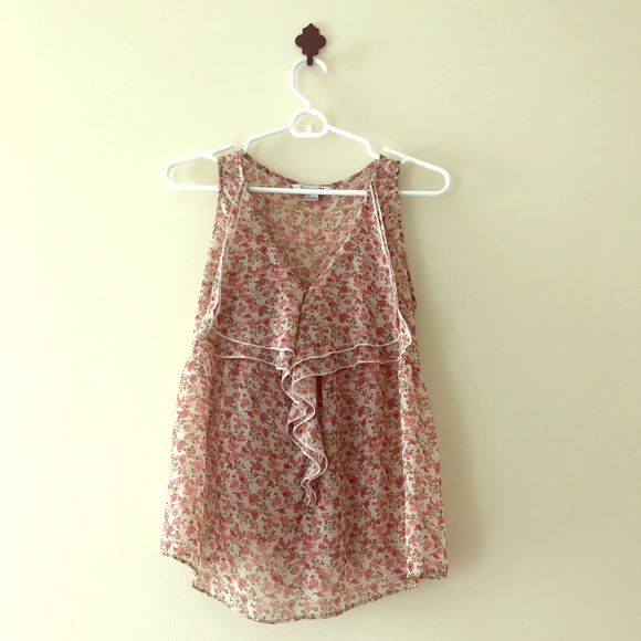 😍 EUC Forever 21 Floral, Tie Back Sleeveless Top - Picture 5 of 8